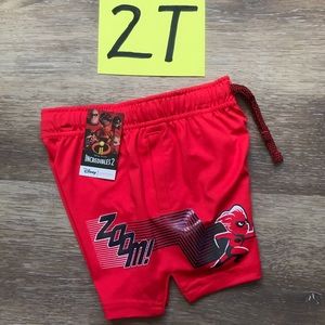 NWT Disney The Incredibles Boys 2T Shorts